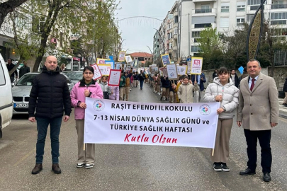 Edirne Keşan'da sokaklar sağlık için hareketlendi