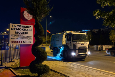 Ankara Keçiören'de NATO için temizlik mesaisi