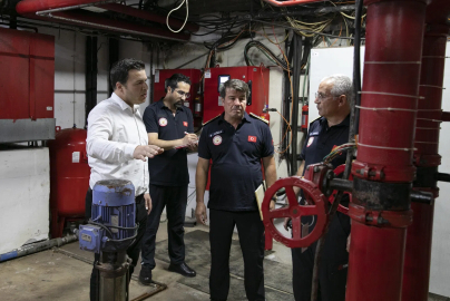 Mersin İtfayesi yangın güvenliği denetimlerini sürdürüyor