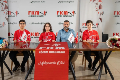 FKM Eğitim Kurumları, 3 Türkiye birincisi çıkardı