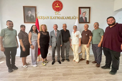 Keşan Kent Konseyi'nden Kaymakam Mercan'a ziyaret