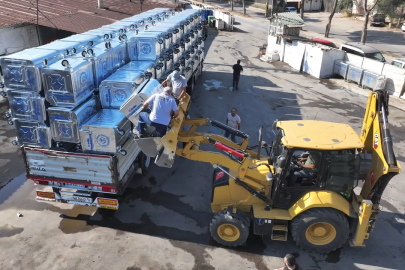 Manisa Büyükşehir’den ilçelere çöp konteyneri desteği