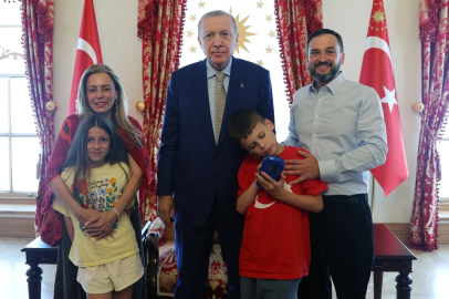 Cumhurbaşkanı Erdoğan, "Cake Not Hate" kampanyasıyla tanınan Joshua Harris'i ağırladı