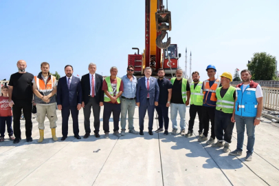 Trabzon'da Başkan Genç, Reşadiye Viyadüğü'nde incelemelerde bulundu