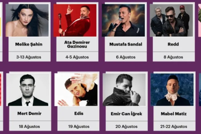 Harbiye Açık Hava'da ağustosta müzik ziyafeti
