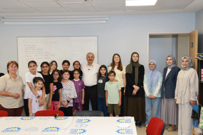 Başkan Büyükgöz yaz okulu öğrencileriyle buluştu